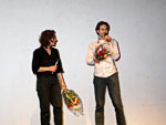 b127 - backup.award - preisverleihung, Juliane Fuchs, Marc Olff, Festivalleitung